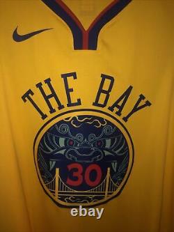 Nike Steph Curry The Bay Golden State Warriors Jersey Mens size XL 52 NWT
