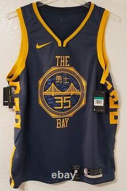 Nike Swingman Kevin Durant The Bay City Authentic Jersey Sz XL 52 AJ4610-430