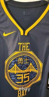 Nike Swingman Kevin Durant The Bay City Authentic Jersey Sz XL 52 AJ4610-430