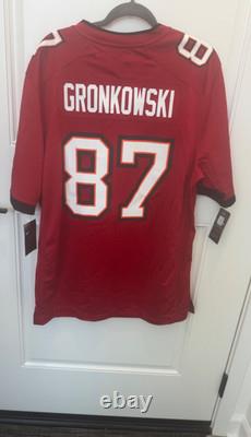 Nike Tampa Bay Buccaneers #87 Rob Gronkowski Red NFL Jersey Size L NWT