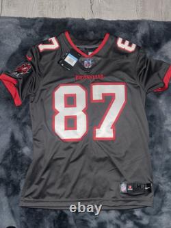 Nike Tampa Bay Buccaneers Rob Gronkowski On Field Vapor Jersey Gray Size Medium