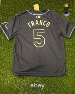 Nike Tampa Bay Rays Jersey Wander Franco Mens X-Large Blue New With $175 Tag