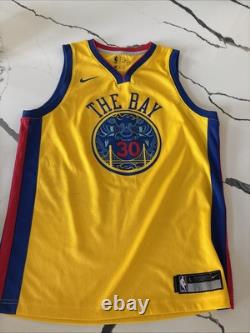 Nike The Bay Steph Curry Chinese New Year Swingman Jersey Size Youth L-2017