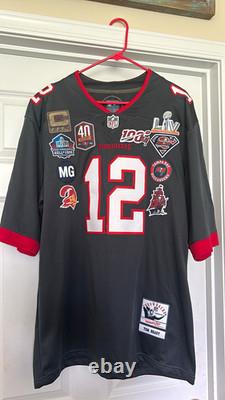 Nike Tom Brady #12 Tampa Bay Buccaneers Super Bowl LV Jersey Black/Red