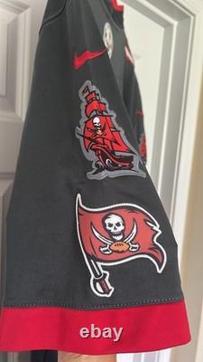 Nike Tom Brady #12 Tampa Bay Buccaneers Super Bowl LV Jersey Black/Red