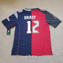 Nike Tom Brady New England Patriots Tampa Bay Buccaneers Medium Duel Jersey