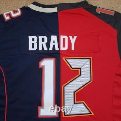 Nike Tom Brady New England Patriots Tampa Bay Buccaneers Medium Duel Jersey
