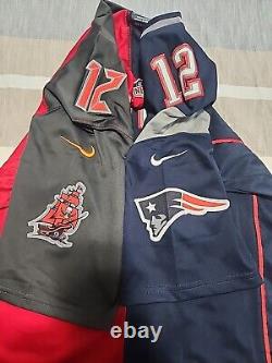 Nike Tom Brady New England Tampa Bay Super Bowl Dual Jersey Size Small On Field