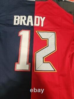 Nike Tom Brady New England Tampa Bay Super Bowl Dual Jersey Size Small On Field