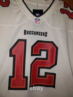 Nike Tom Brady Tampa Bay Buccaneers #12 White NFL Football Jersey Men's L NEW