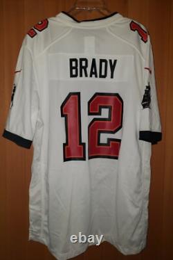 Nike Tom Brady Tampa Bay Buccaneers #12 White NFL Football Jersey Men's L NEW