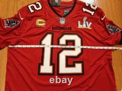 Nike Tom Brady Tampa Bay Buccaneers Elite Vapor Limited NFL Jersey sz. XL SB LV