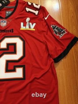 Nike Tom Brady Tampa Bay Buccaneers Elite Vapor Limited NFL Jersey sz. XL SB LV
