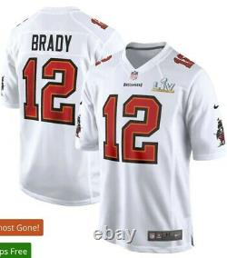 Nike Tom Brady Tampa Bay Buccaneers Men's Super Bowl LV Bound White Jersey 2XL