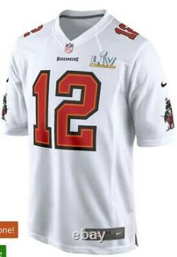 Nike Tom Brady Tampa Bay Buccaneers Men's Super Bowl LV Bound White Jersey 2XL