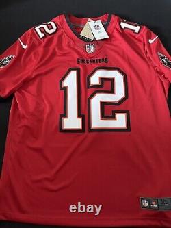 Nike Tom Brady Tampa Bay Buccaneers NFL Red Vapor Limited Jersey Sz XL New $160