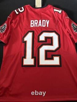 Nike Tom Brady Tampa Bay Buccaneers NFL Red Vapor Limited Jersey Sz XL New $160