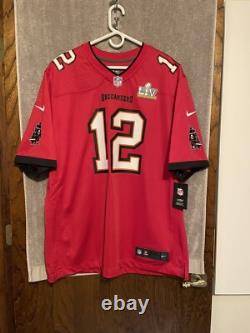 Nike Tom Brady Tampa Bay Buccaneers NFL Super Bowl LIV Game Jersey Men's 2XL NEW