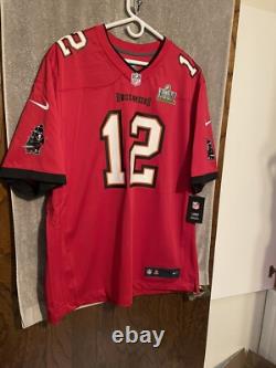 Nike Tom Brady Tampa Bay Buccaneers NFL Super Bowl LIV Game Jersey Men's 2XL NEW