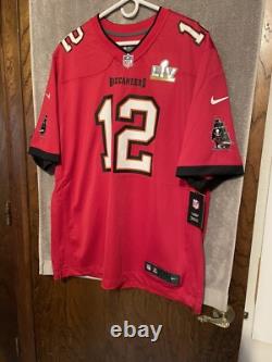 Nike Tom Brady Tampa Bay Buccaneers NFL Super Bowl LIV Game Jersey Men's 2XL NEW