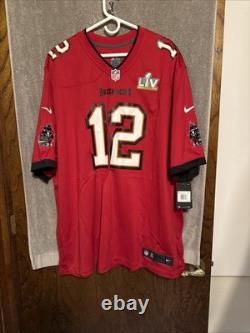 Nike Tom Brady Tampa Bay Buccaneers NFL Super Bowl LIV Game Jersey Men's 3XL NEW
