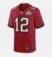 Nike Tom Brady Tampa Bay Buccaneers Nfl Super Bowl Liv Game Jersey Men's L New
