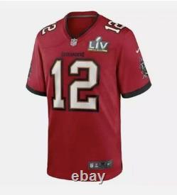 Nike Tom Brady Tampa Bay Buccaneers NFL Super Bowl LIV Game Jersey Men's L NEW