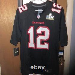 Nike Tom Brady Tampa Bay Buccaneers Super Bowl LV 55 Game NFL Jersey Men's Size