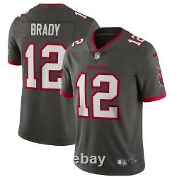 Nike Tom Brady Tampa Bay Buccaneers Vapor Limited Jersey Pewter Medium Authentic