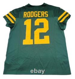 Nike Vapor Elite Green Bay Packers Aaron Rodgers Throwback Jersey Sz 44 NFL New