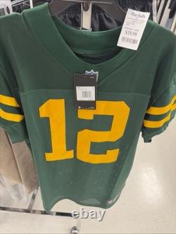 Nike Vapor Elite Green Bay Packers Aaron Rodgers Throwback Jersey Sz 44 NFL New