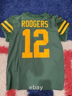Nike Vapor Elite Green Bay Packers Aaron Rodgers Throwback Jersey Sz 44 NFL New