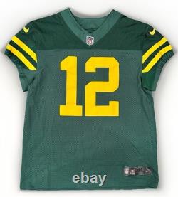 Nike Vapor Elite Green Bay Packers Aaron Rodgers Throwback Jersey Sz 44 NFL New