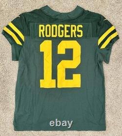 Nike Vapor Elite Green Bay Packers Aaron Rodgers Throwback Jersey Sz 44 NFL New