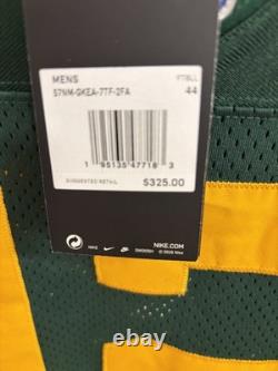 Nike Vapor Elite Green Bay Packers Aaron Rodgers Throwback Jersey Sz 44 NFL New