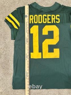 Nike Vapor Elite Green Bay Packers Aaron Rodgers Throwback Jersey Sz 44 NFL New