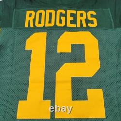 Nike Vapor Elite Green Bay Packers Aaron Rodgers Throwback Jersey Sz 44 NFL New