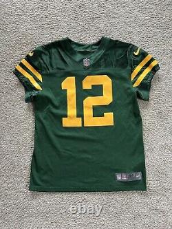 Nike Vapor Elite Green Bay Packers NFL Aaron Rodgers MVP Throwback Jersey