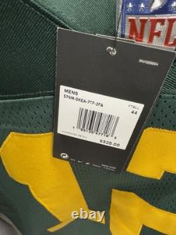 Nike Vapor Elite Green Bay Packers NFL Aaron Rodgers Throwback Jersey Size 44