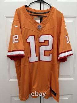 Nike Vapor F. U. S. E. Limited Tampa Bay Buccaneers Tom Brady 3XL Orange Jersey