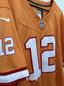 Nike Vapor F. U. S. E. Limited Tampa Bay Buccaneers Tom Brady 3XL Orange Jersey