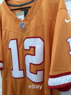 Nike Vapor F. U. S. E. Limited Tampa Bay Buccaneers Tom Brady 3XL Orange Jersey