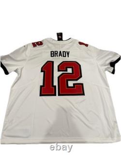 Nike Vapor Limited Tampa Bay Buccaneers Tom Brady #12 White Jersey Men's 3XL NEW