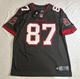 Nike Vapor Tampa Bay Bucs Pewter Football Jersey Mens Size L Gronkowski On Field