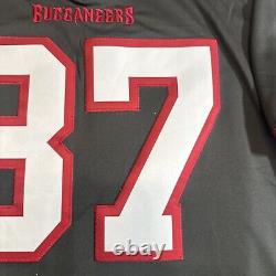 Nike Vapor Tampa Bay Bucs Pewter Football Jersey Mens Size L Gronkowski On Field