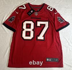 Nike Vapor Tampa Bay Bucs Red Football Jersey Mens SZ L Gronkowski On Field New