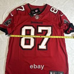 Nike Vapor Tampa Bay Bucs Red Football Jersey Mens SZ L Gronkowski On Field New