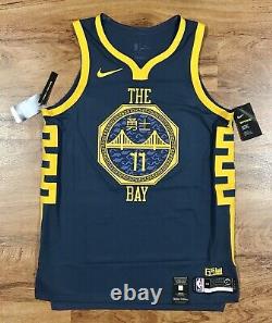 Nike Vaporknit GSW The Bay Klay Thompson Authentic Jersey AH6209-430 Size 48 L