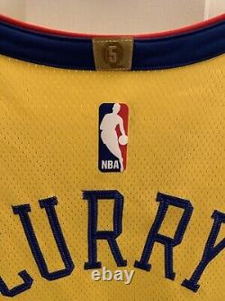 Nike Warriors Stephen Curry Authentic NBA City Chinese Bay CNY Jersey XL 52