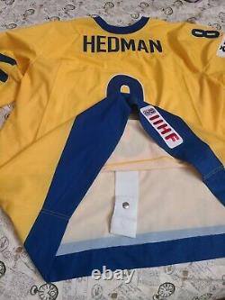 Nike game issued Victor Hedman authentic Sweden jersey swift sz 62 2010 rare wow